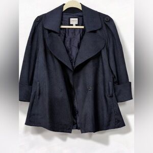 Armani Collezioni Dark Blue Trench Coat